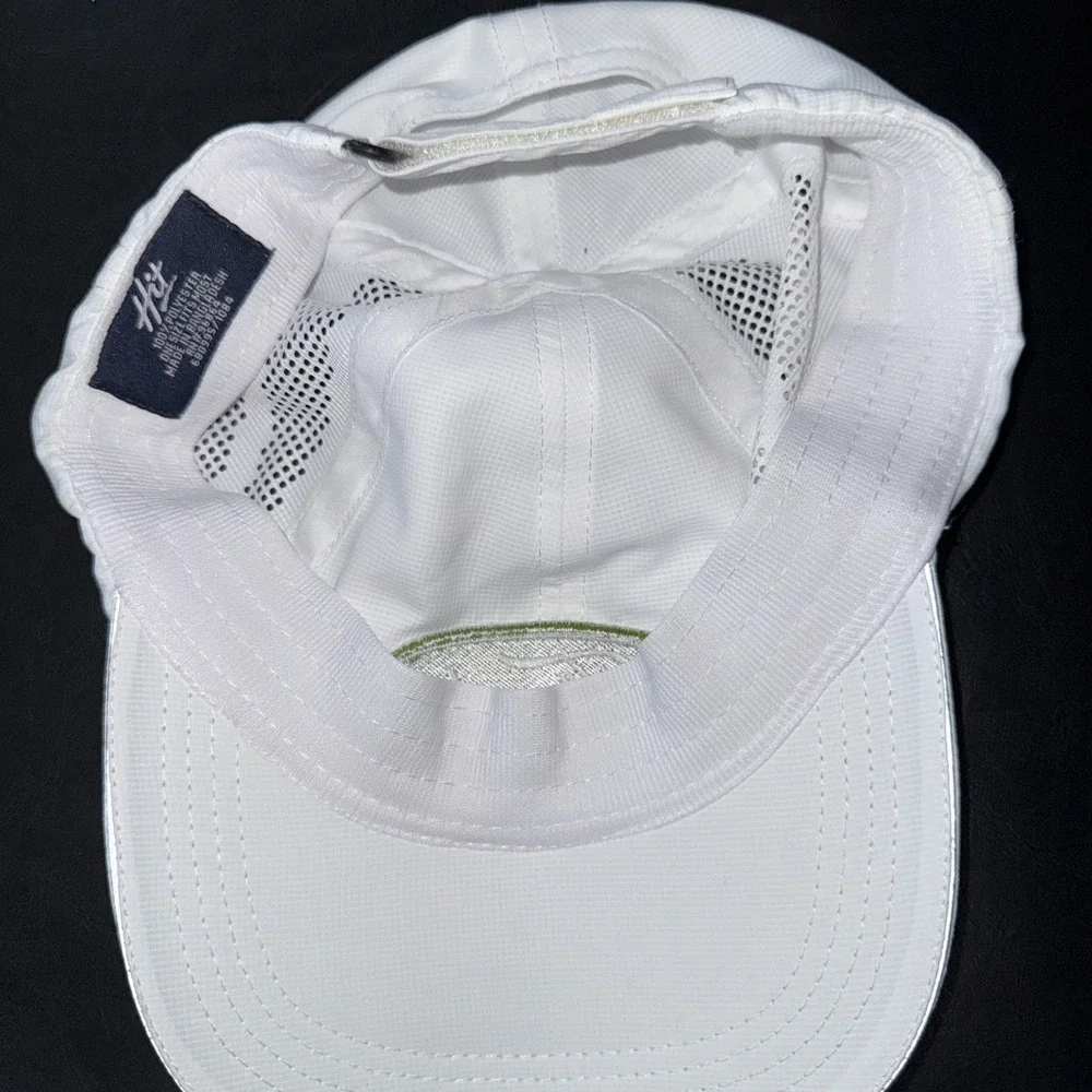 Ford Oval Hat - White w/ Embroidered Green Emblem Logo (Golf Hat)